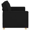 vidaXL 2-Seater Sofa Black 120 cm Fabric
