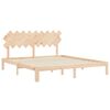 vidaXL Bed Frame without Mattress Super King Size Solid Wood Pine