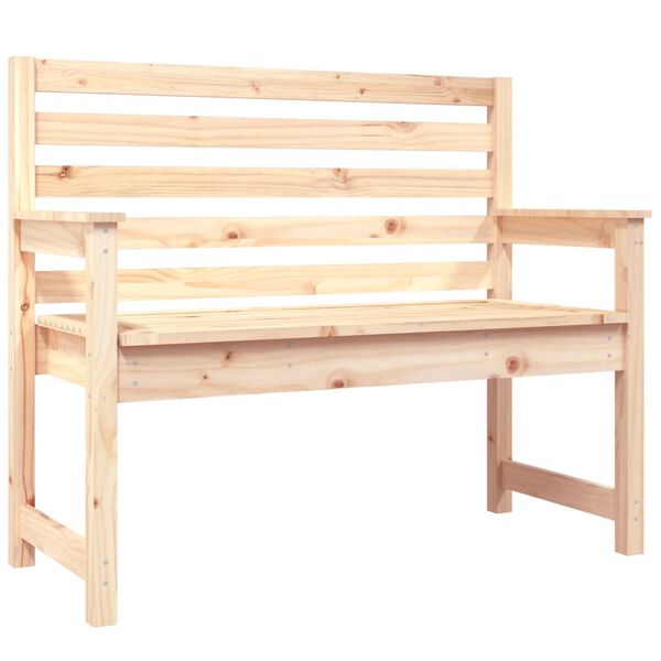 vidaXL Garden Bench 109x48x91.5 cm Solid Wood Pine