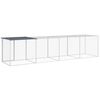 vidaXL Chicken Cage with Roof Anthracite 403x98x90 cm Galvanised Steel