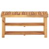 vidaXL Shoe Rack 90x32x46 cm Solid Acacia Wood