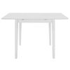 vidaXL Extendable Dining Table White (80-120)x80x74 cm MDF