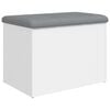 vidaXL Storage Bench White 62x42x45 cm Engineered Wood
