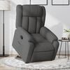vidaXL Stand up Massage Recliner Chair Dark Grey Fabric