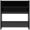 vidaXL Wall Shoe Cabinets 2 pcs High Gloss Black 60x18x60 cm Engineered Wood