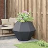 vidaXL Planter Anthracite 100 x 100 x 80 cm Steel