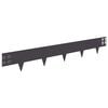 vidaXL Lawn Edging 10 pcs 100 x 15 cm Steel Black