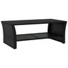 vidaXL Coffee Table Black 100x50x40 cm Poly Rattan
