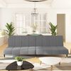 vidaXL 2-Seater Sofa Bed Light Grey Velvet
