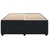 vidaXL Bed Frame without Mattress Black Queen Velvet