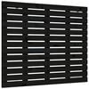 vidaXL Wall Headboard Black 141x3x91.5 cm Solid Wood Pine