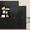 vidaXL Storage Cabinet Black oak 70 x 42.5 x 225 cm Engineered wood