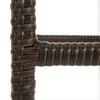 vidaXL Bar Stools with Cushions 3 pcs Brown Poly Rattan