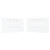 vidaXL Party Tent Sidewall 2 pcs 400 x 195 cm White PE and Steel