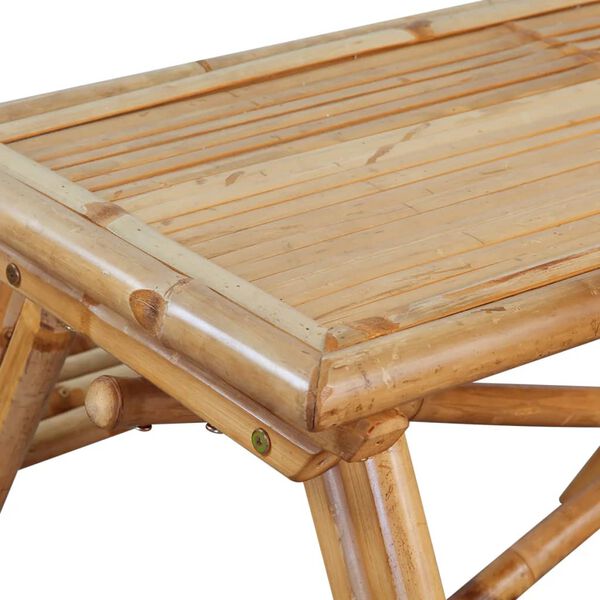 vidaXL Picnic Table 120x120x78 cm Bamboo