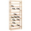 vidaXL Wine Rack for 77 Bottles Pinewood