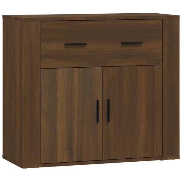 vidaXL Sideboard Brown Oak 80x33x70 cm Engineered Wood