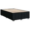 vidaXL Bed Frame without Mattress Black Double Fabric