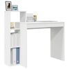 vidaXL Desk with Shelf White 100 x 40 x 90 cm Engineered Wood