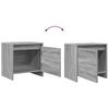 vidaXL Bedside Cabinet Grey Sonoma 45x34x44.5 cm Engineered Wood