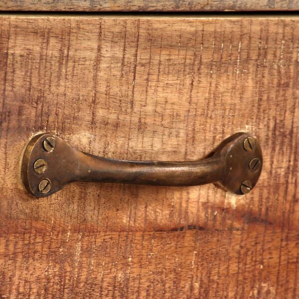 vidaXL TV Cabinet Solid Wood Vintage 118x30x40 cm