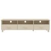 vidaXL TV Cabinet HAMAR Honey Brown 158x40x40 cm Solid Wood Pine