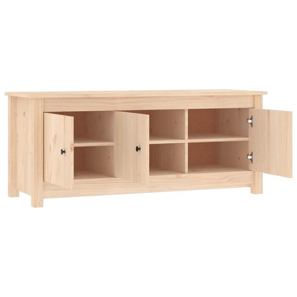 vidaXL Shoe Cabinet 110x38x45.5 cm Solid Wood Pine