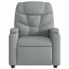 vidaXL Massage Recliner Chair Light Grey Fabric