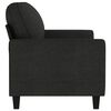 vidaXL 2-Seater Sofa Black 140 cm Fabric
