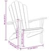 vidaXL Adirondack Chair 2 pcs Brown 78 x 77 x 95 cm Solid Teak Wood