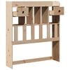 vidaXL Headboard with Storage 90 cm Solid Wood Pine