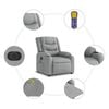 vidaXL Electric Massage Recliner Chair Light Grey Fabric