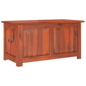 vidaXL Storage Chest with Lid Brown Solid Wood Acacia