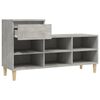 vidaXL Shoe Cabinet Concrete Grey 102x36x60 cm Engineered Wood