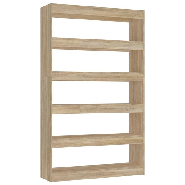 vidaXL Book Cabinet/Room Divider Sonoma Oak 100x30x166 cm