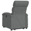 vidaXL Electric Stand up Massage Recliner Chair Dark Grey Fabric