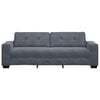 vidaXL 3-Seater Sofa Dark Grey 180 cm Velvet