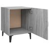 vidaXL Bedside Cabinet Grey Sonoma Engineered Wood