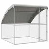 vidaXL Dog Kennel Silver 2 x 2 x 2 m Galvanised steel