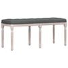 vidaXL Bench Dark Grey 110x40x49 cm Fabric