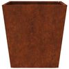 vidaXL Garden Planters 2 pcs 40x40x40 cm Weathering Steel