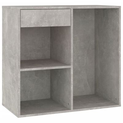 vidaXL Cosmetic Cabinet Concrete Grey 80x40x75 cm Engineered Wood