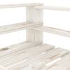 vidaXL Garden Pallet Armchair Wood White