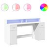 vidaXL Desk White 160 x 55 x 91 cm Engineered wood