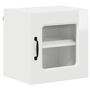 vidaXL Dishwasher Panel Kalmar High Gloss White 40 x 31 x 40 cm
