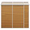 vidaXL Garden Shed Light Brown 191x215x198 cm Galvanised Steel