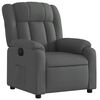 vidaXL Electric Recliner Chair Dark Grey Fabric