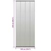vidaXL Insect Door Screen with Mesh Curtain Black 100x220 cm Polyester