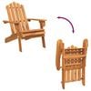 vidaXL Garden Adirondack Chair Solid Acacia Wood