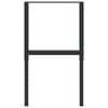 vidaXL Adjustable Work Bench Frames 2 pcs Metal 55x(69-95.5) cm Black